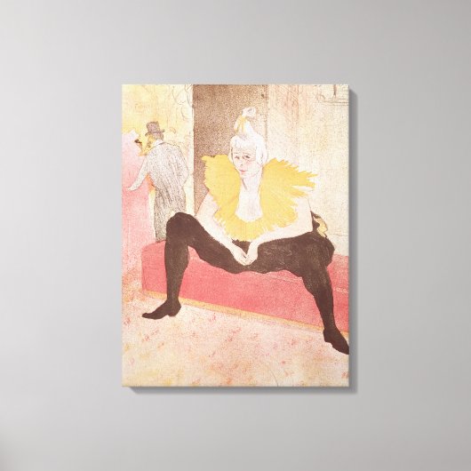 Toile Le Clowness Cha-U-Kao Siège, 1896 (Recto)