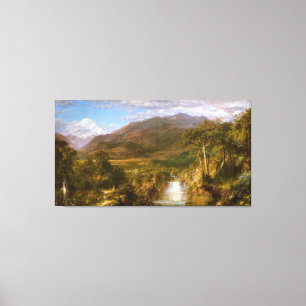 Toile Le coeur des Andes par l'église de Frederic Edwin