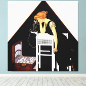 Toile Le coffre d'argent par C Coles Phillips (Insitu (Plancher de Bois))