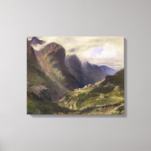 Toile Le col de Glencoe, 1852 (w/c) (Recto)