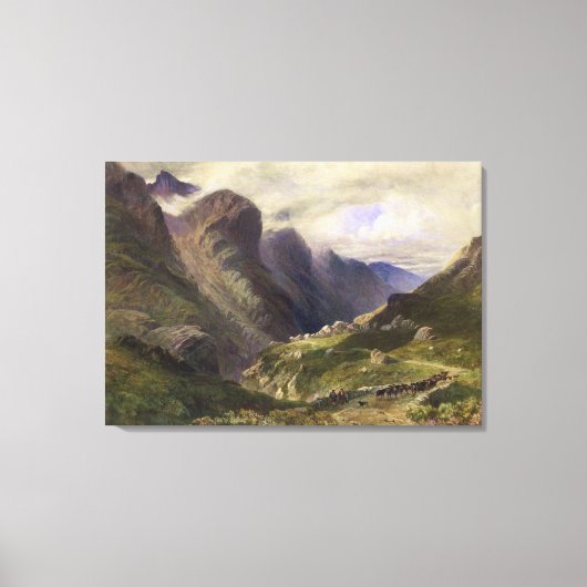 Toile Le col de Glencoe, 1852 (w/c) (Recto)