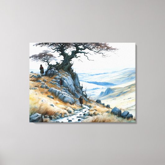 Toile Le col de la montagne (Recto)