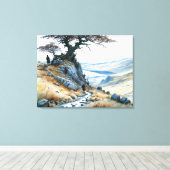 Toile Le col de la montagne (Insitu (Plancher de Bois))