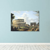 Toile Le Colisée et l'Arc de Constantin (Insitu (Plancher de Bois))