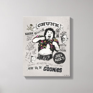Toile Le Collage Retro de Goonies Chunk