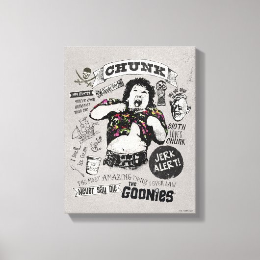 Toile Le Collage Retro de Goonies Chunk (Recto)