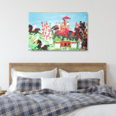 Toile Le colonel James Todd voyage par éléphant (Insitu(Chambre))