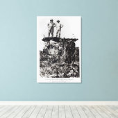 Toile Le colonel Roosevelt et le colonel Rondon à Navait (Insitu (Plancher de Bois))