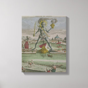 Toile Le colosse de Rhodes, détail du strad de statue