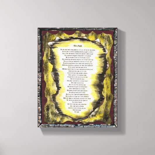 Toile Le combat (Recto)