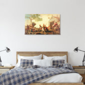 Toile Le combat à la Venta Nueva, 1777 (Insitu(Chambre))