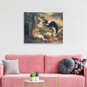 Toile Le combat des chiens, 1678 (Insitu(Salon))