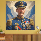 Toile Le Commandant du Dominion Bleu (Insitu(Salon))