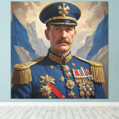 Toile Le Commandant du Dominion Bleu (Insitu (Plancher de Bois))