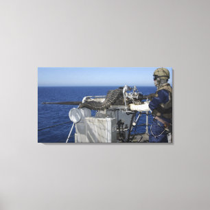 Toile Le compagnon d'un artilleur de marine des USA