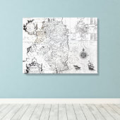 Toile Le Comté de Leinster avec la Ville de Dublin (Insitu (Plancher de Bois))