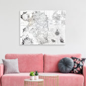 Toile Le Comté de Leinster avec la Ville de Dublin (Insitu(Salon))