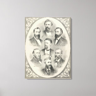 Toile Le comté de Yolo a lithographié des portraits