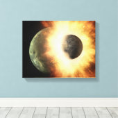 Toile Le concept artistique d'un corps céleste (Insitu (Plancher de Bois))