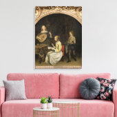 Toile Le Concert : Chanteur et Joueur de Théorbo (Insitu(Salon))