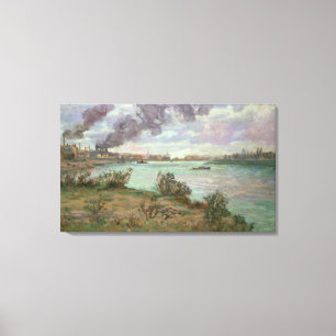 Toile Le confluent de la Seine et de la Marne chez Ivry