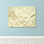 Toile Le continent européen (Insitu (Plancher de Bois))