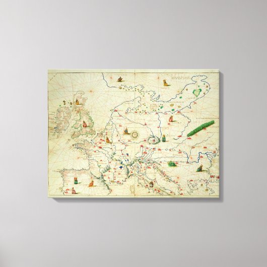 Toile Le continent européen (Recto)
