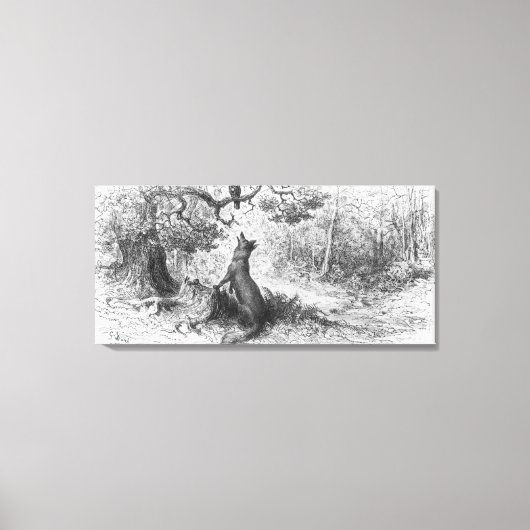Toile Le Corbeau et le Renard (Recto)