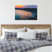 Toile Le coucher du soleil du lac Travis (Insitu(Chambre))