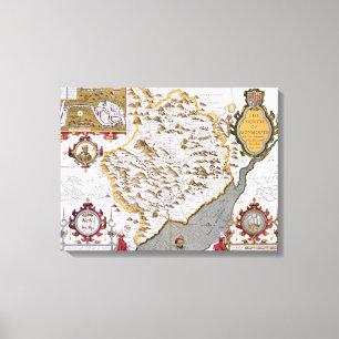 Toile Le Countye de Monmouth, gravé par Jodocus