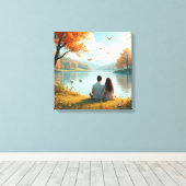 Toile Le couple d'automne (Insitu (Plancher de Bois))