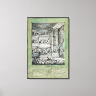 Toile Le couronnement de Voltaire au théâtre Francais