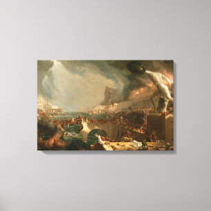 Toile Le cours de l'empire destruction Cole T.