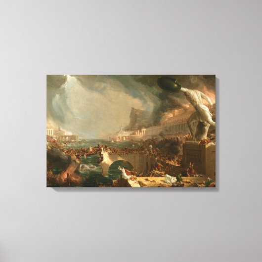 Toile Le cours de l'empire destruction Cole T. (Recto)
