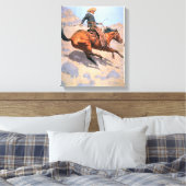 Toile Le Cowboy (huile sur toile) (Insitu(Chambre))