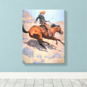 Toile Le Cowboy (huile sur toile) (Insitu (Plancher de Bois))