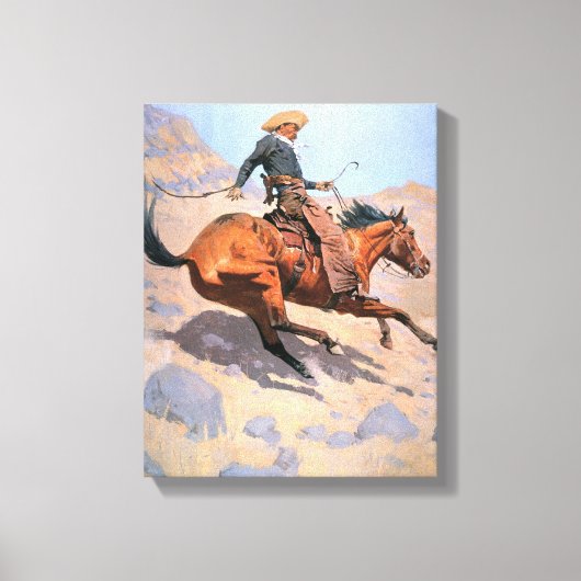 Toile Le Cowboy (huile sur toile) (Recto)