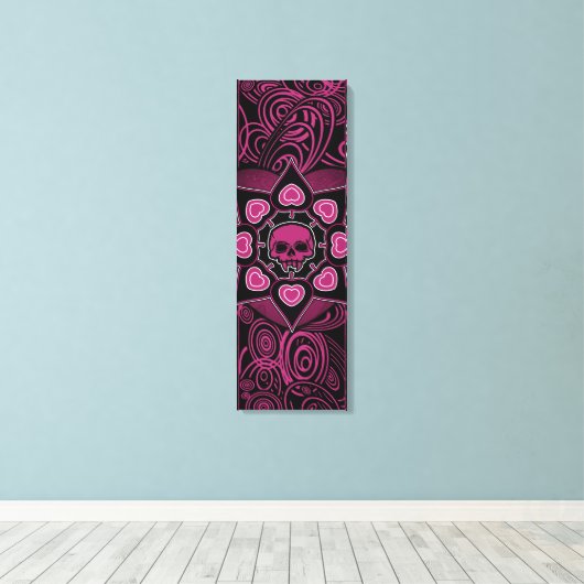 Toile Le crâne rose (Insitu (Plancher de Bois))