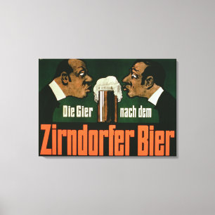 Toile "Le Craving pour la bière de Zirndurfer" (lithium