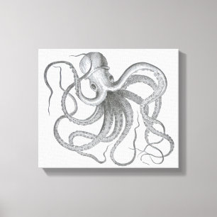 Toile Le cru nautique de poulpe de steampunk kraken le