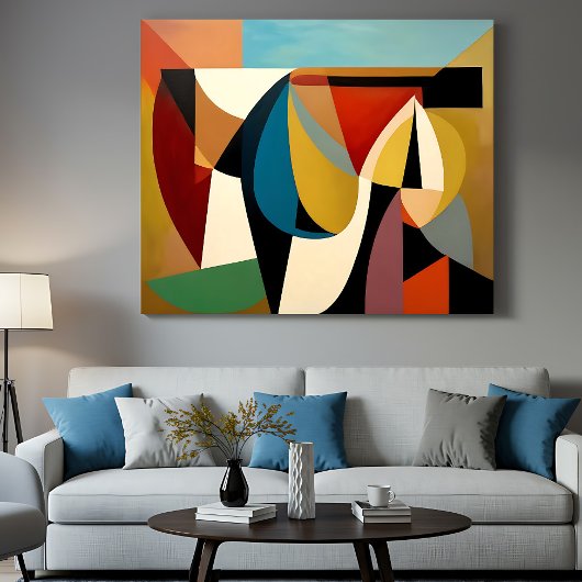 Toile Le cubisme surréaliste fragmenté
