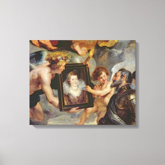 Toile Le cycle du Médicis : Henri IV reçoit le portrait (Recto)