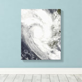 Toile Le cyclone tropical Fanele sur Madagascar (Insitu (Plancher de Bois))