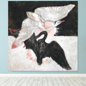Toile Le Cygne, Groupe IX, No 2 par Hilma af Klint (Insitu (Plancher de Bois))