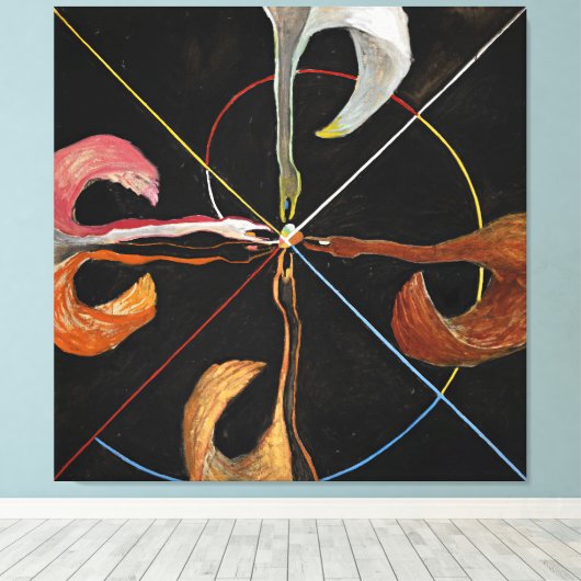 Toile Le Cygne, Groupe IX, No 7 par Hilma af Klint (Insitu (Plancher de Bois))