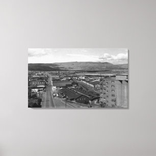 Toile Le Dalles, vue de ville de l'Orégon semblant