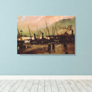 Toile Le De Ruijterkade à Amsterdam par Vincent van Gogh