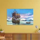Toile Le débarquement de Mayflower en 1620 (Insitu(Salon))