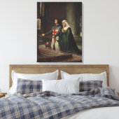 Toile Le Dédication (Chevalier médiéval et Sa Dame) (Insitu(Chambre))