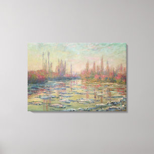 Toile Le dégel sur la Seine, près de Vetheuil, 1880